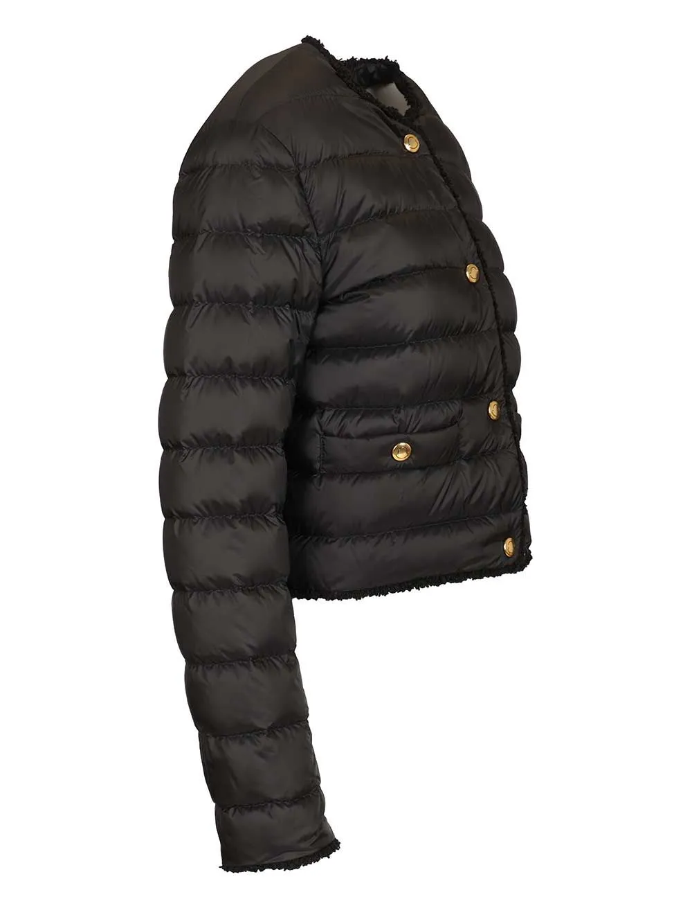 Fleurs Short Down Jacket Coats Black sold by Wanan Luxury product image thumbnail 3