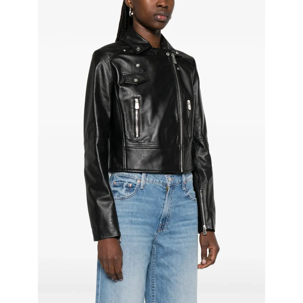 Leather Outerwears Black sold by Wanan Luxury product image thumbnail 5