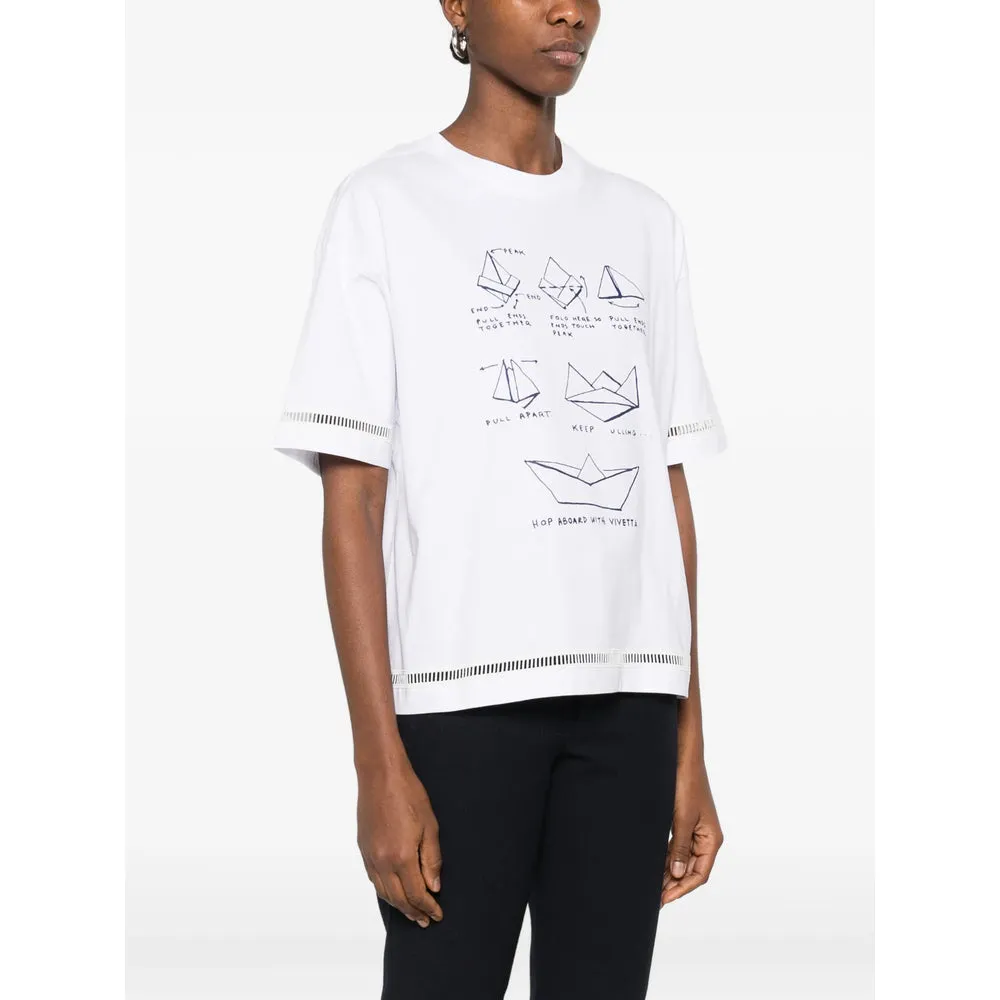 T Shirts White, Blue sold by Wanan Luxury product image thumbnail 5