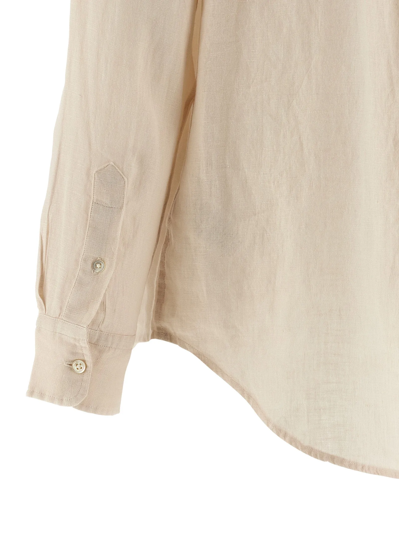 Linen Shirt Shirt And Blouse Beige sold by Wanan Luxury product image thumbnail 4