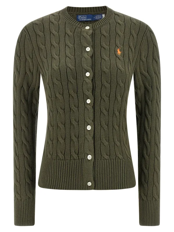 Cotton Cable Cardigan Sweaters And Cardigans Green made by Polo by Ralph Lauren