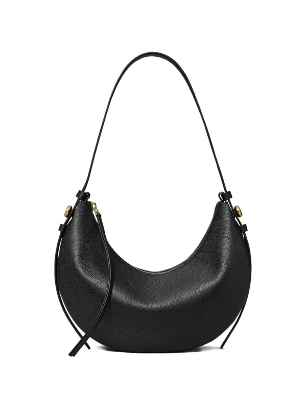 Romy Half Moon Leather Shoulder Bag made by Tory Burch