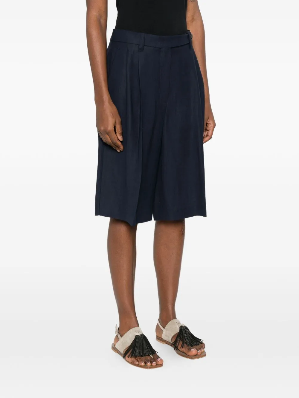 Linen Blend Bermuda Shorts sold by Wanan Luxury product image thumbnail 2