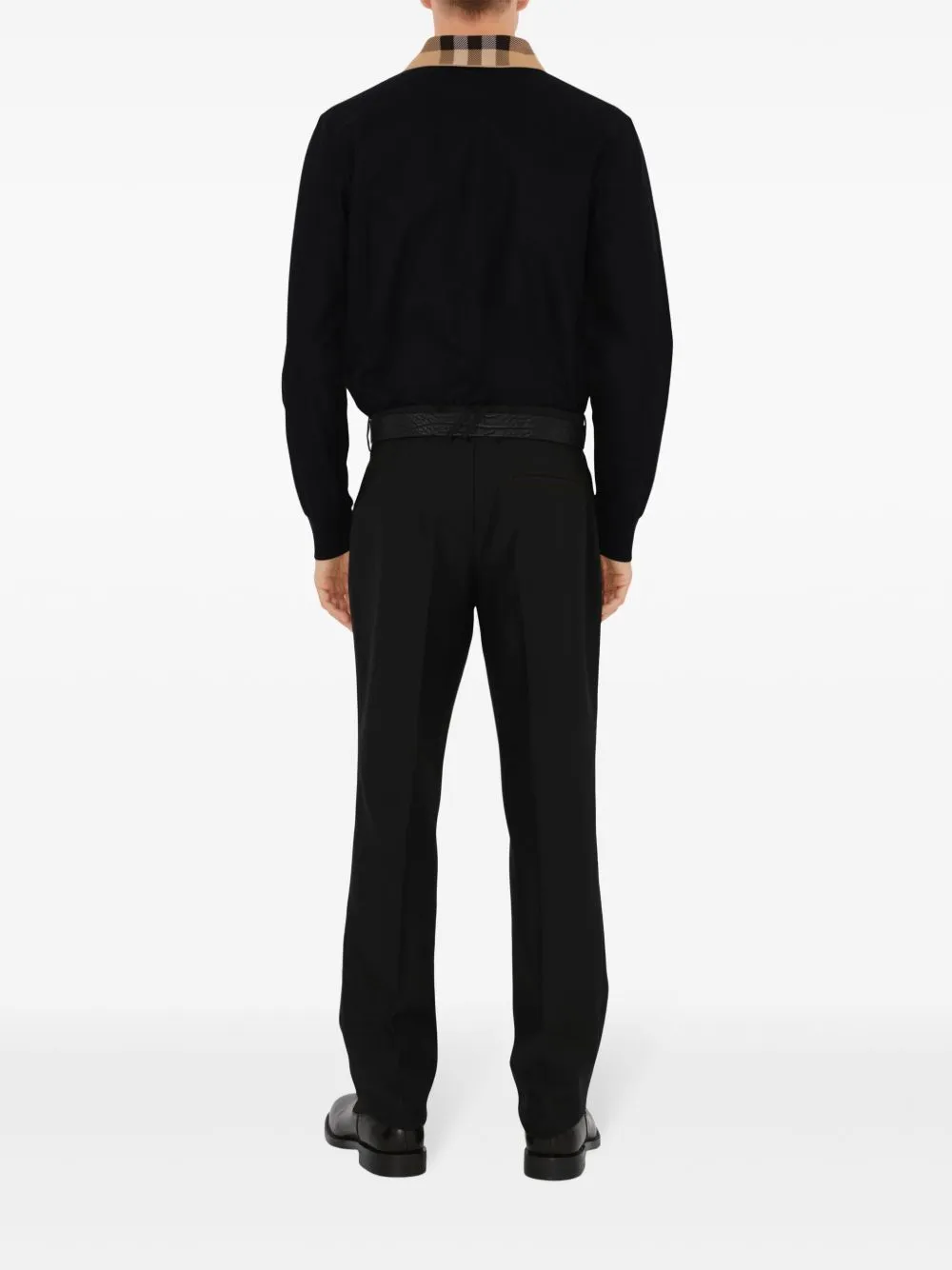 Check Collar Cotton Polo Shirt sold by Wanan Luxury product image thumbnail 5