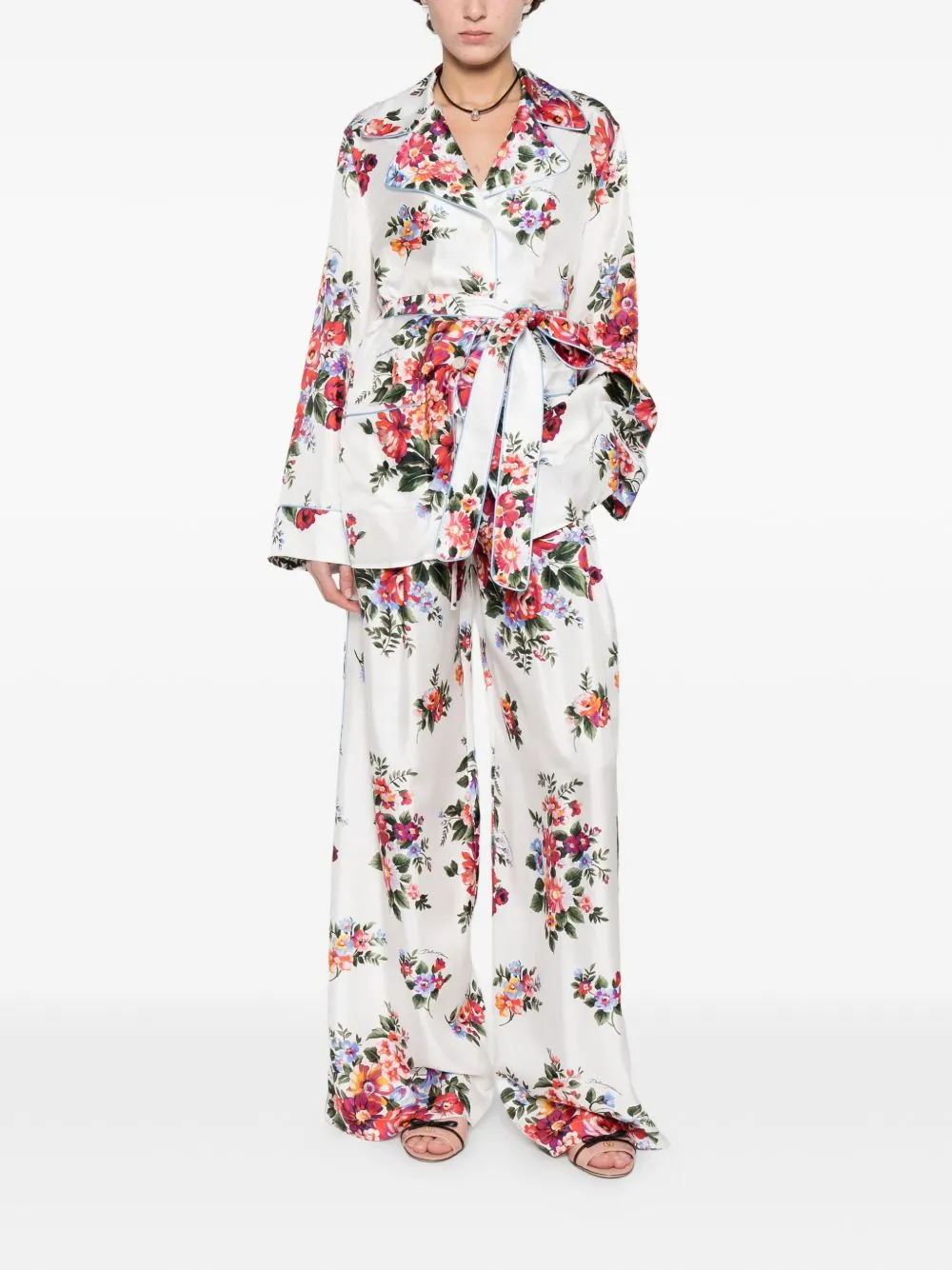 Flower Print Silk Shirt sold by Wanan Luxury product image thumbnail 2