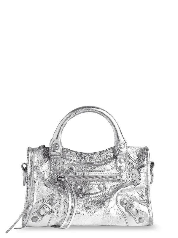 Le City Mini Metallic Leather Crossbody Bag sold by Wanan Luxury