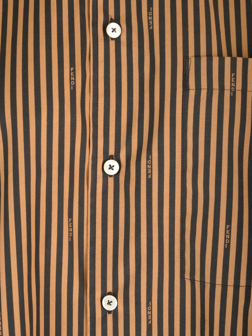 Pequin Poplin Shirt Shirts Brown sold by Wanan Luxury product image thumbnail 4