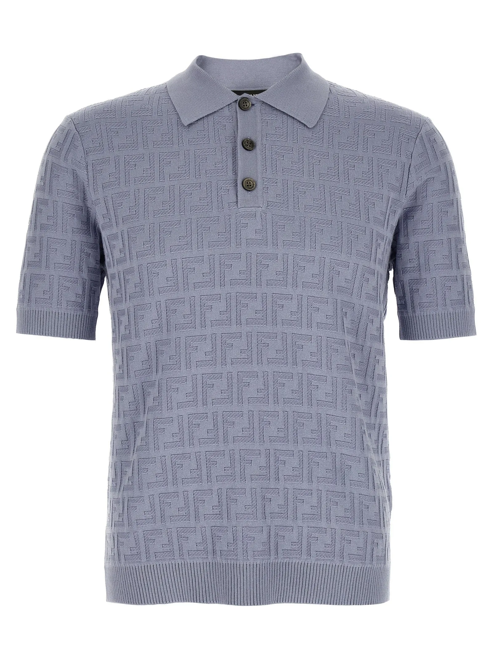 Ff Cotton Shirt Polo Light Blue sold by Wanan Luxury
