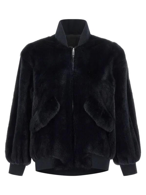 Bomber Fur Blue made by Wanan Luxury