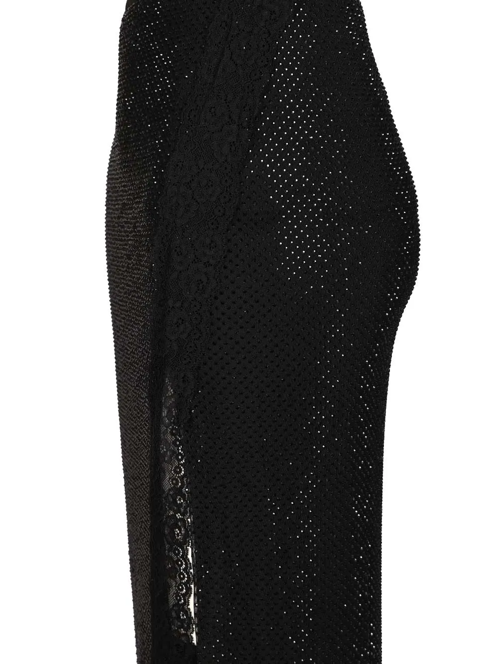 Midi Skirt With Rhinestones Skirts Black sold by Wanan Luxury product image thumbnail 4