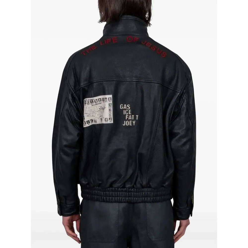 Leather Outerwears Black sold by Wanan Luxury product image thumbnail 4