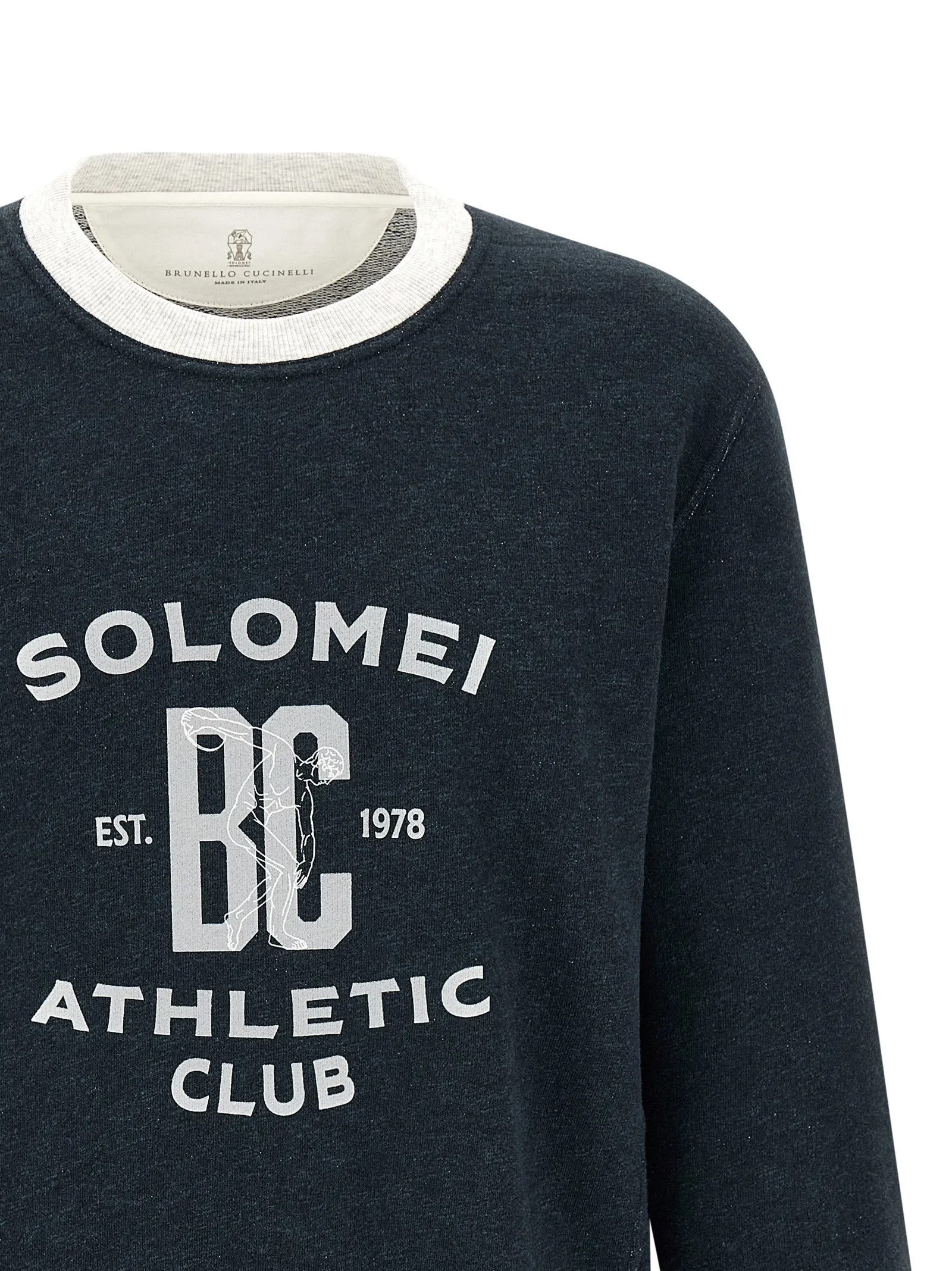 Cotton And Linen Sweatshirt Blue sold by Wanan Luxury product image thumbnail 3