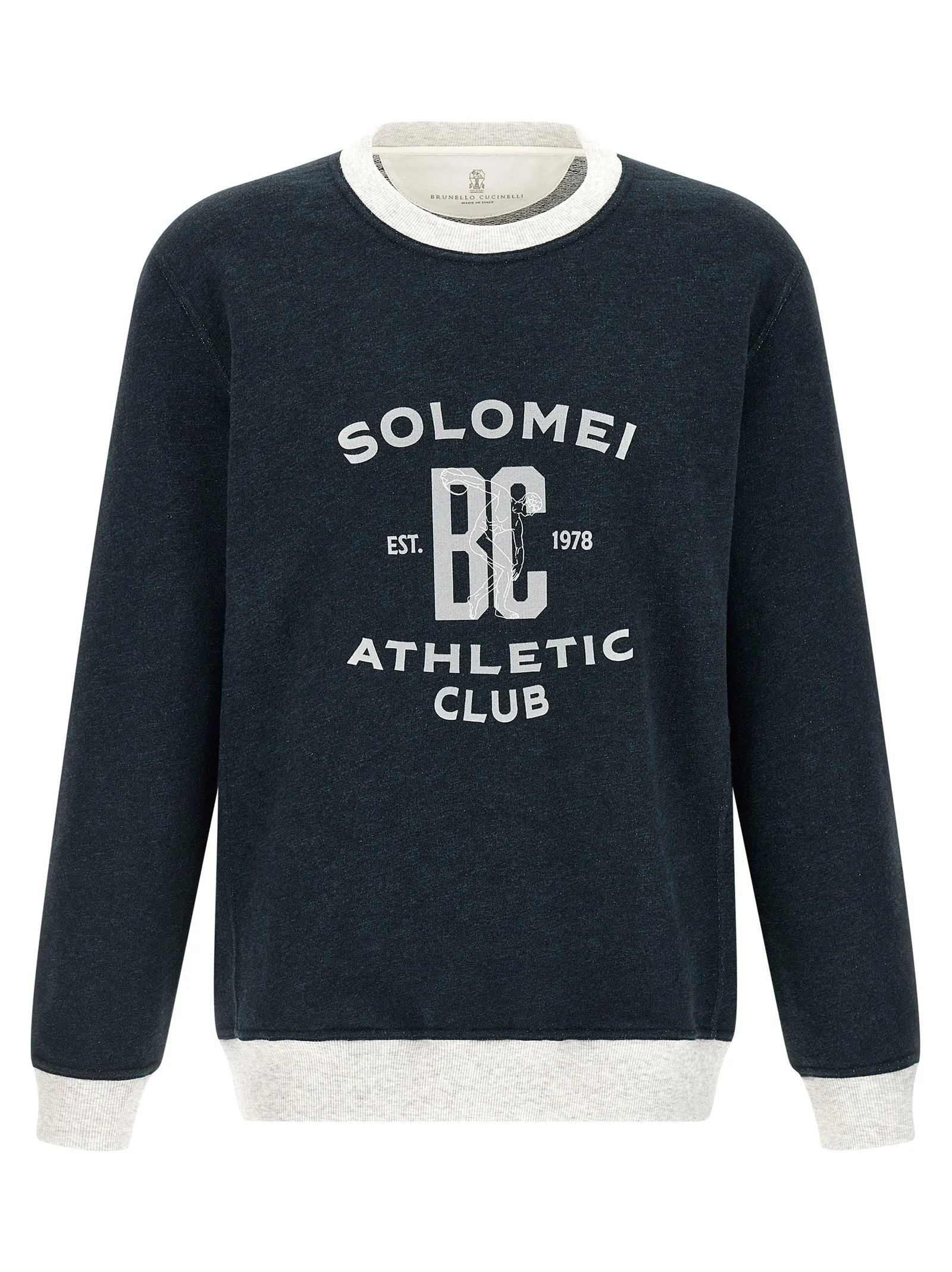 Cotton And Linen Sweatshirt Blue sold by Wanan Luxury