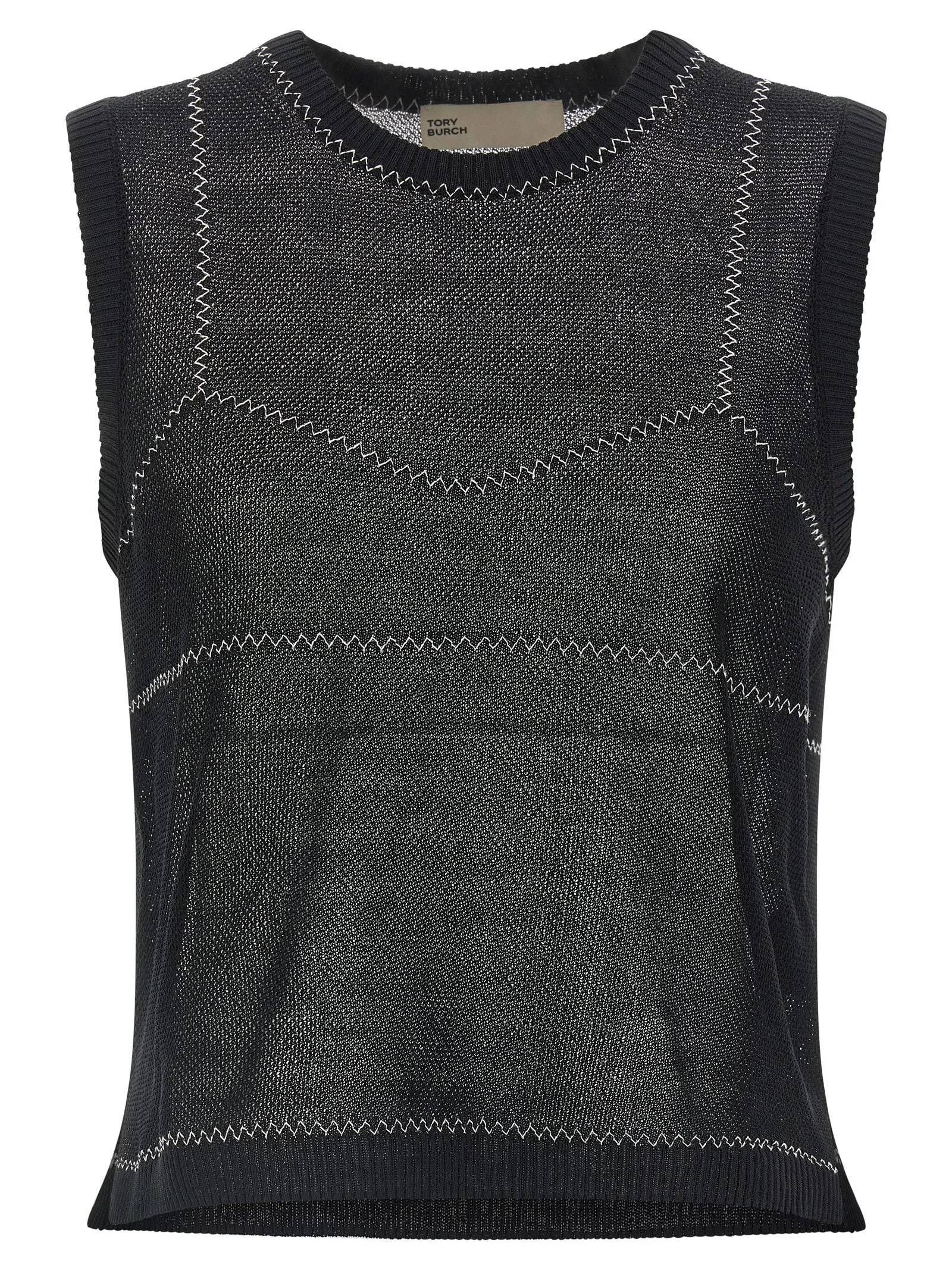 Mesh Top Tops Black sold by Wanan Luxury