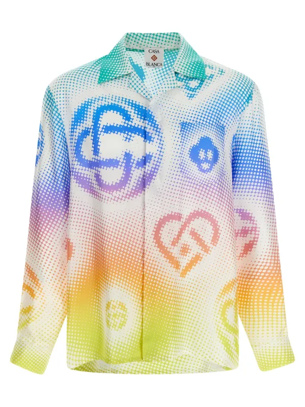 Halftone Logo Shirt And Blouse Multicolor sold by Wanan Luxury