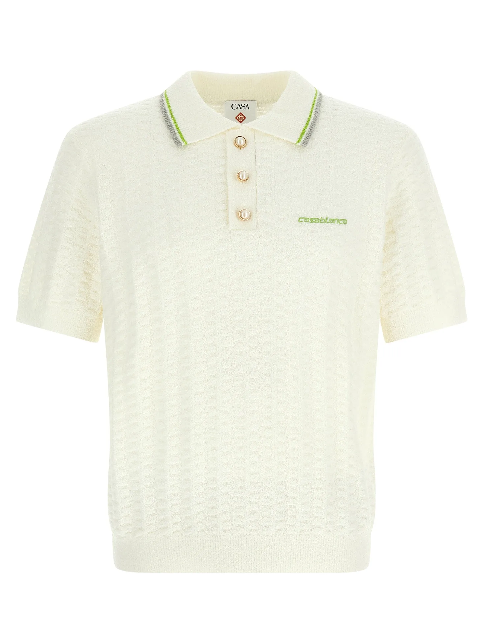Tennisbouclé Polo White sold by Wanan Luxury