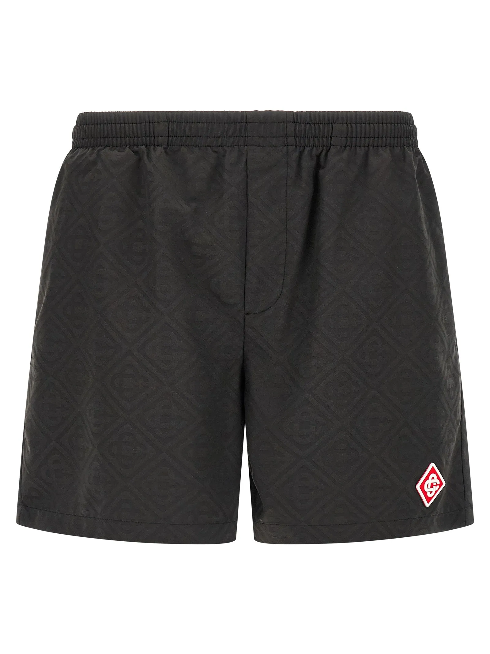 Jacquard Logo Swimsuit Beachwear Black sold by Wanan Luxury