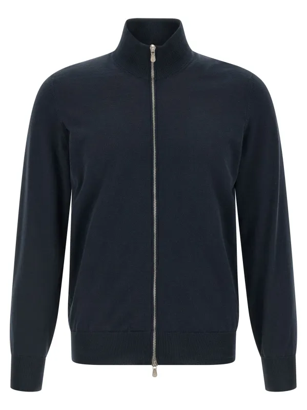 Cotton Cardigan Sweaters And Cardigans Blue sold by Wanan Luxury