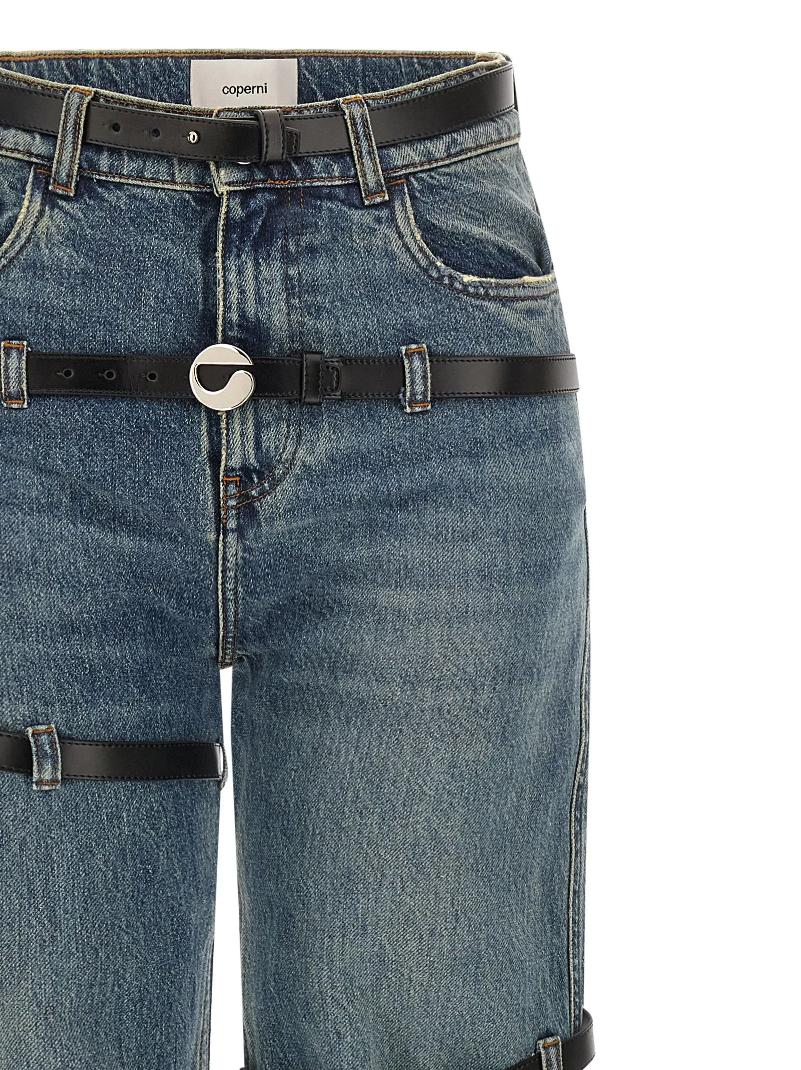 Multi Belt Jeans Blue sold by Wanan Luxury product image thumbnail 3