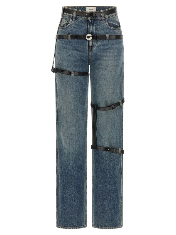 Multi Belt Jeans Blue made by Coperni Paris