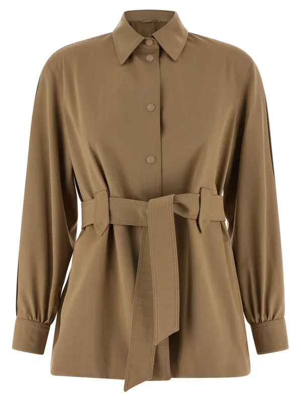 Mxmagenzia Shirt And Blouse Beige made by MaxMara