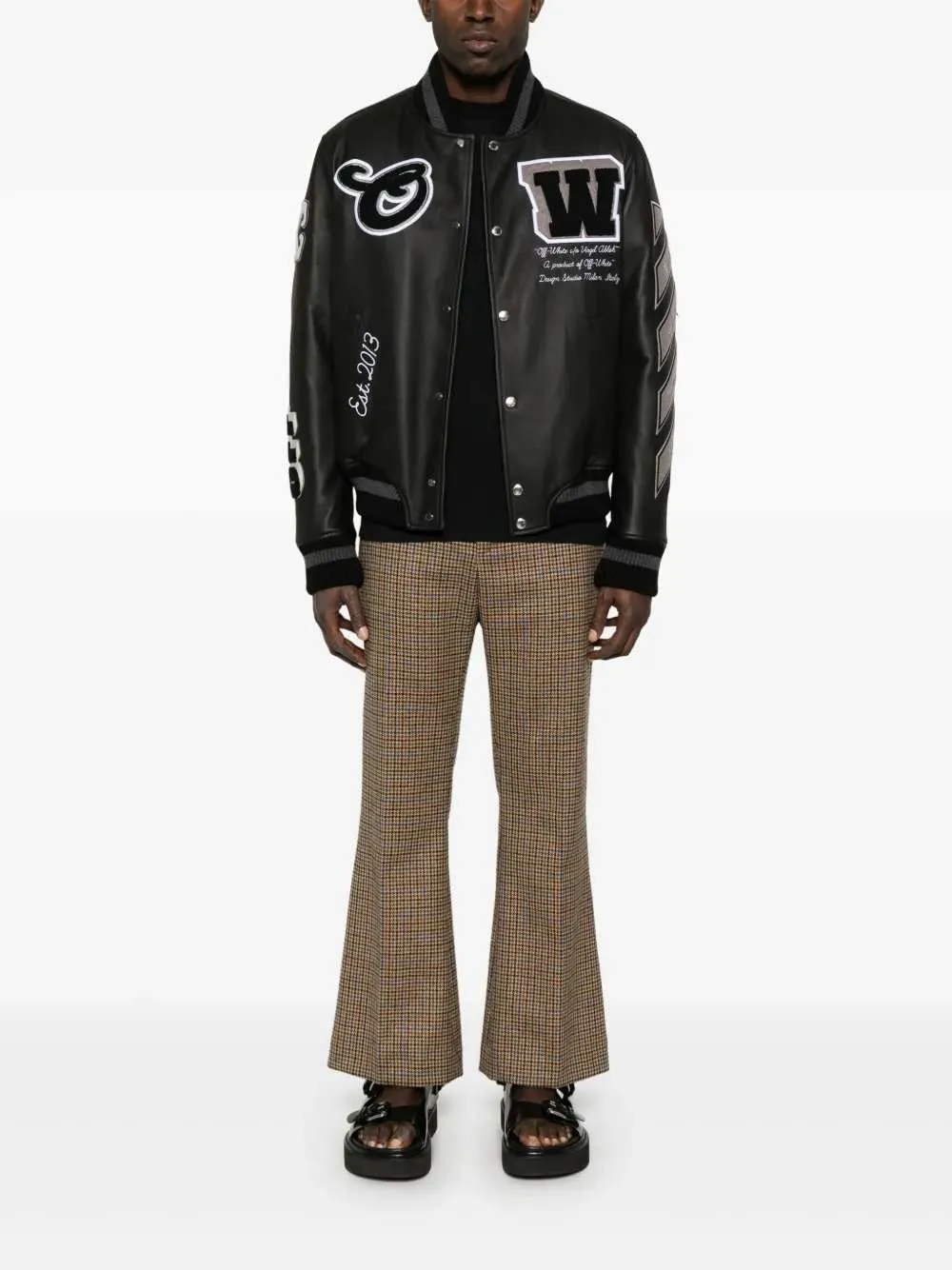 Leather Bomber Jacket sold by Wanan Luxury product image thumbnail 2