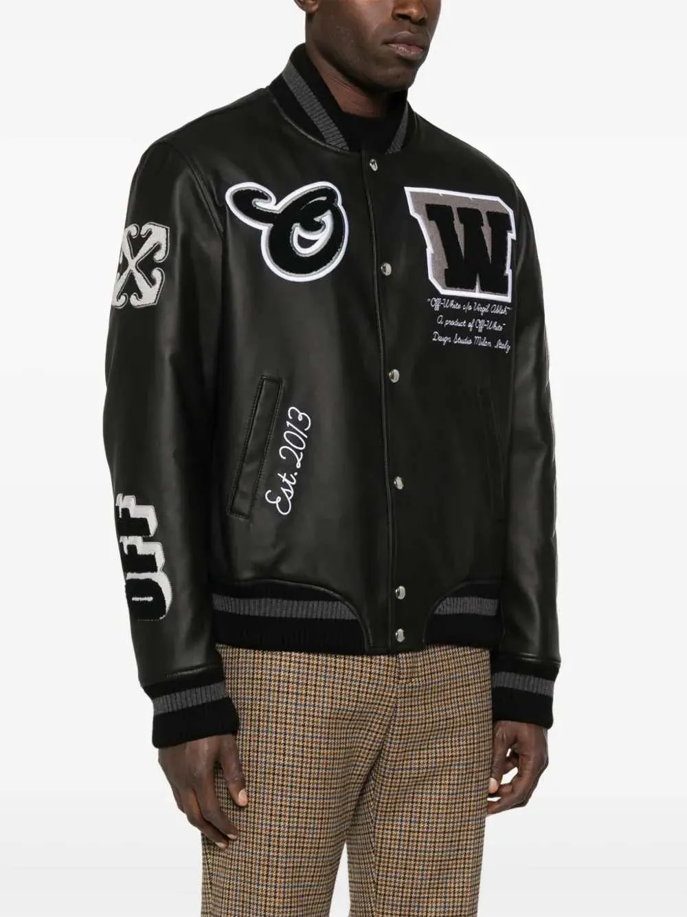 Leather Bomber Jacket sold by Wanan Luxury product image thumbnail 3