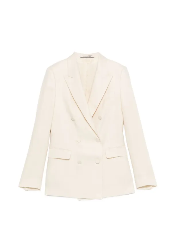 Linen Double-Breasted Suit sold by Wanan Luxury