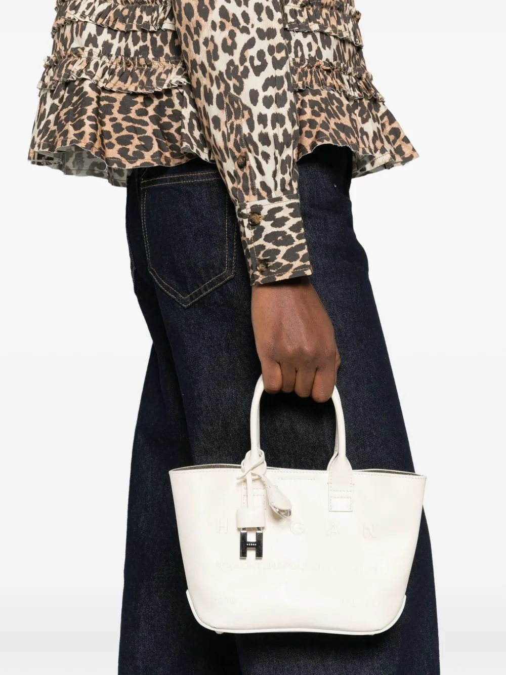 Mini Leather Tote Bag sold by Wanan Luxury product image thumbnail 5