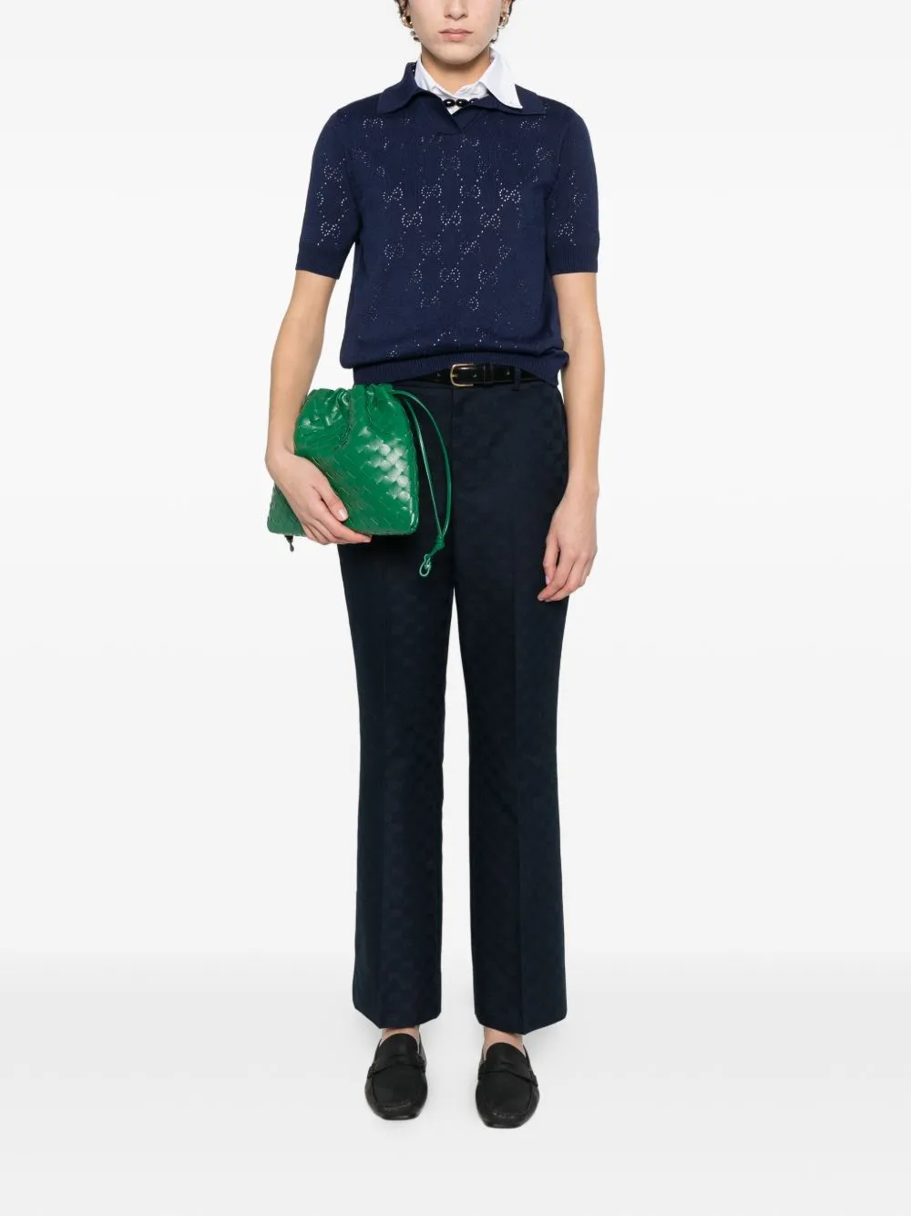 Trousers Blue And Green sold by Wanan Luxury product image thumbnail 5