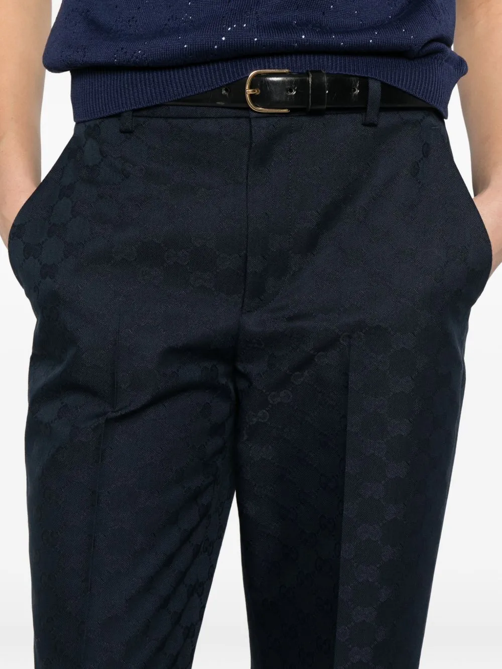 Trousers Blue And Green sold by Wanan Luxury product image thumbnail 3