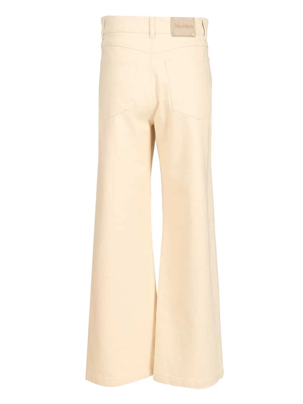 Zarina Wide Ankle Lenght Canvas Denim Jeans White sold by Wanan Luxury product image thumbnail 2