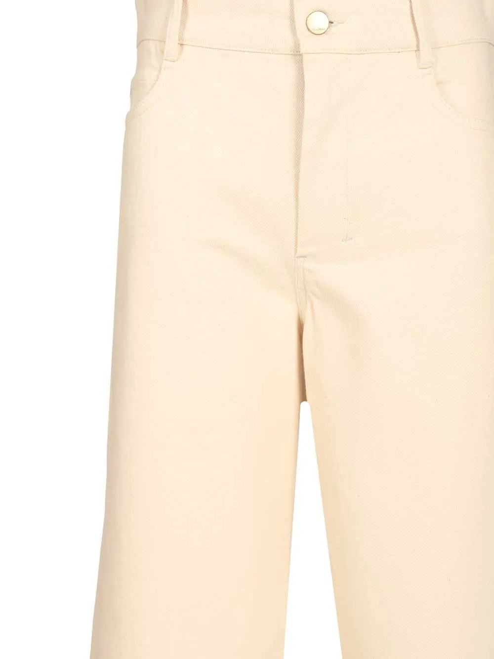 Zarina Wide Ankle Lenght Canvas Denim Jeans White sold by Wanan Luxury product image thumbnail 3