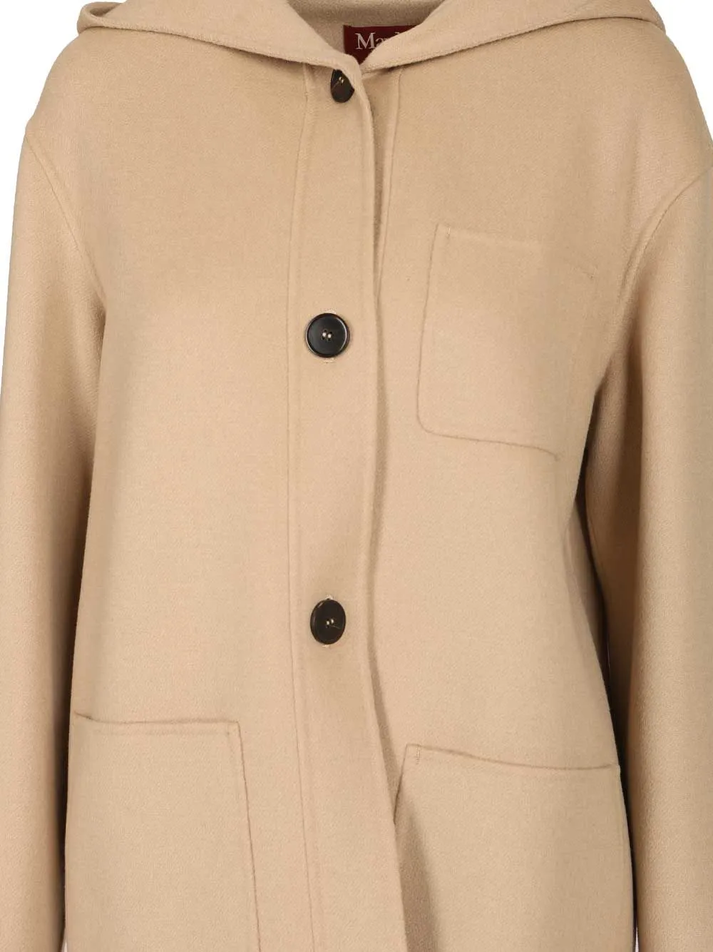 Wool, Cashmere And Silk Hooded Coat Coats Beige sold by Wanan Luxury product image thumbnail 4