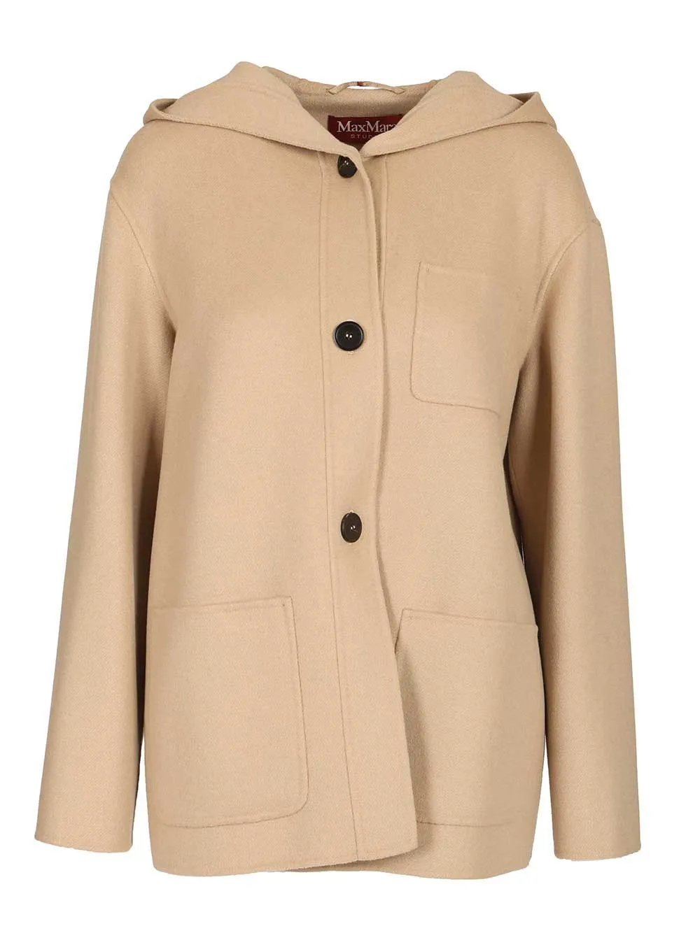 Wool, Cashmere And Silk Hooded Coat Coats Beige sold by Wanan Luxury