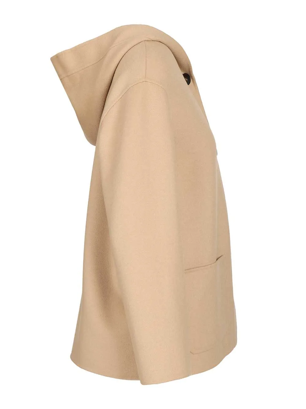 Wool, Cashmere And Silk Hooded Coat Coats Beige sold by Wanan Luxury product image thumbnail 3