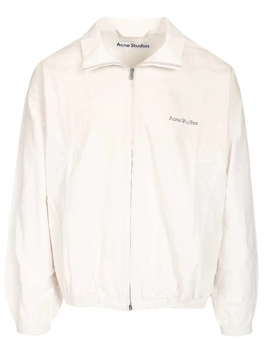 Zip-Up Jacket With Logo Jackets White sold by Wanan Luxury