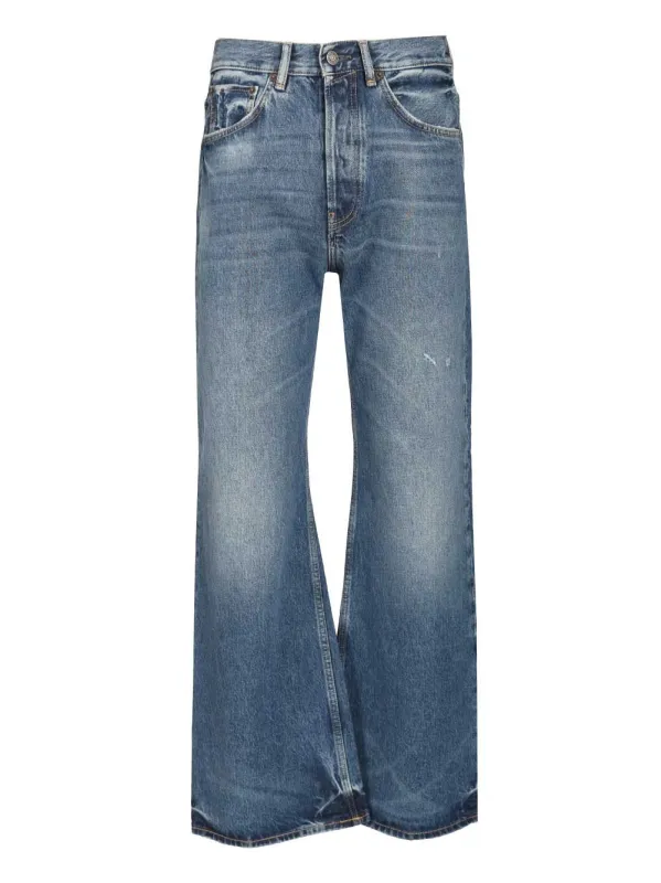 Five-Pocket Organic Cotton Jeans Blue sold by Wanan Luxury