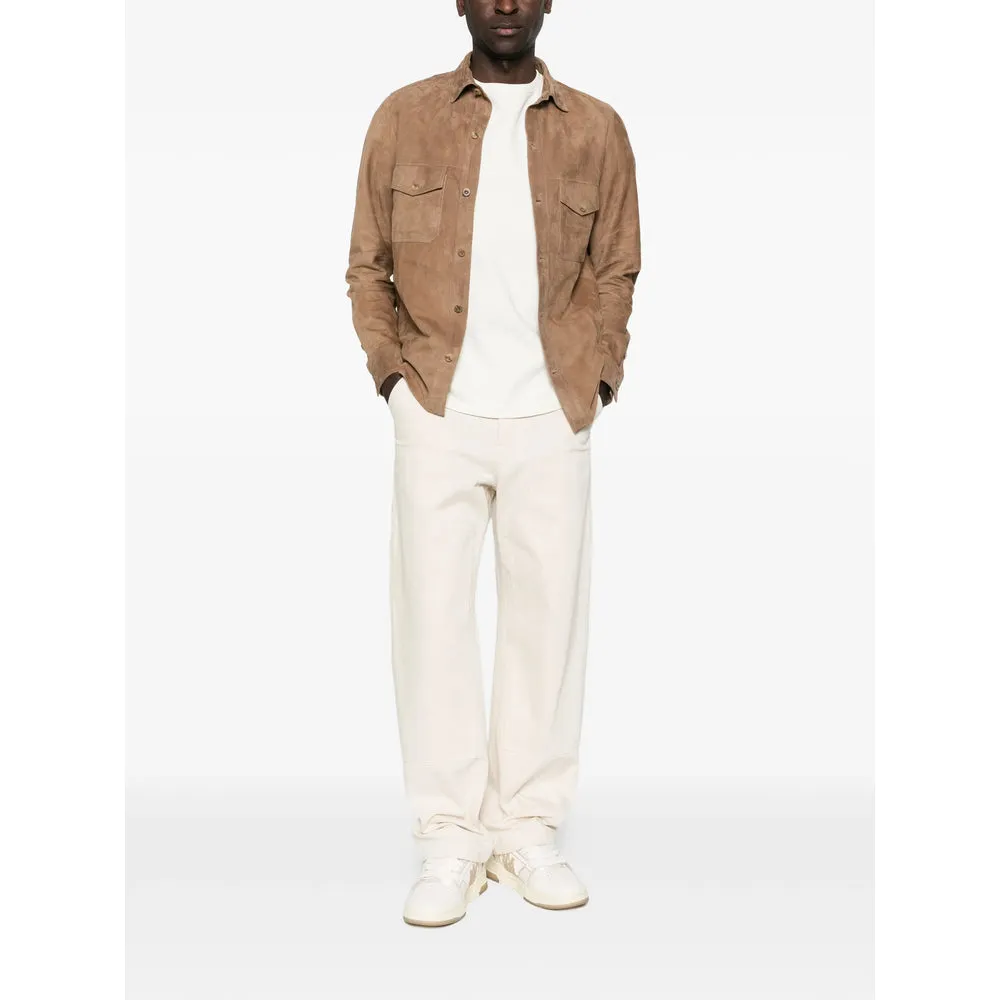 Leather Outerwears Brown sold by Wanan Luxury product image thumbnail 3