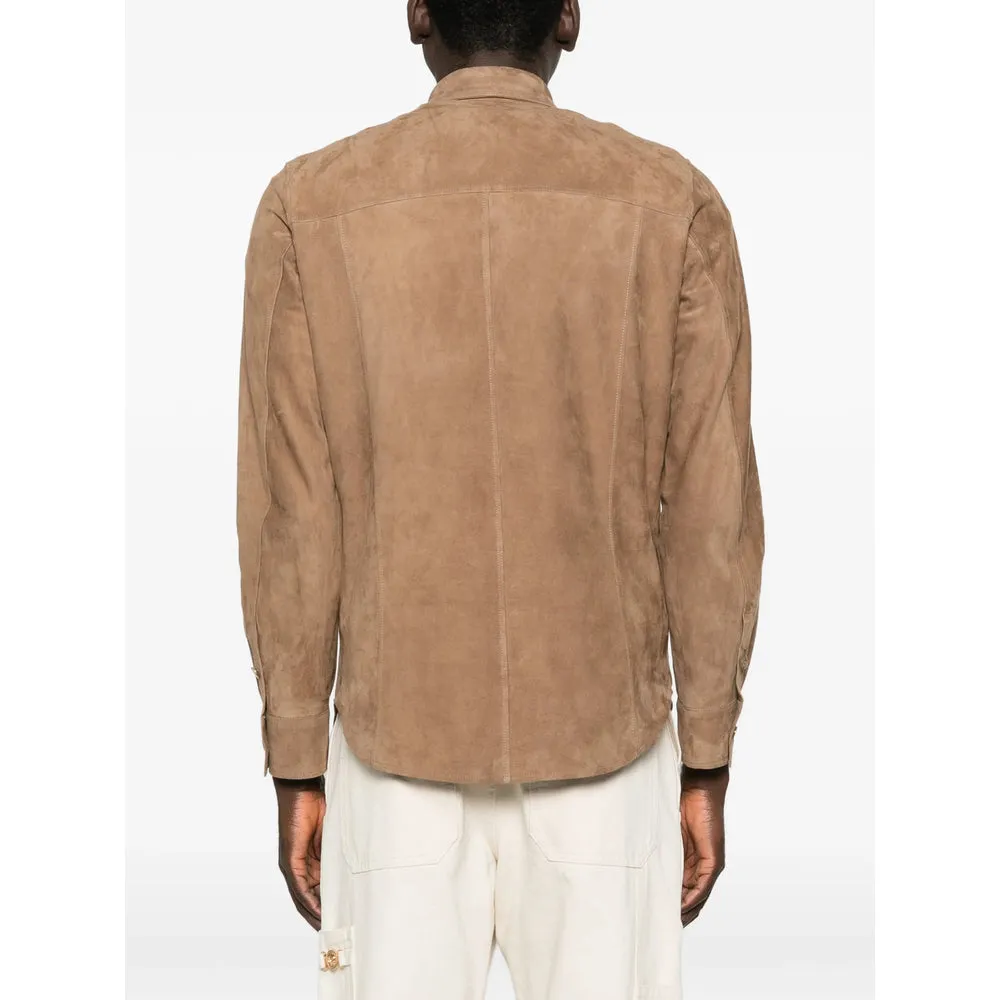 Leather Outerwears Brown sold by Wanan Luxury product image thumbnail 4