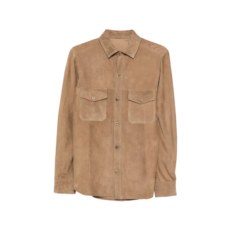 Leather Outerwears Brown made by Wanan Luxury