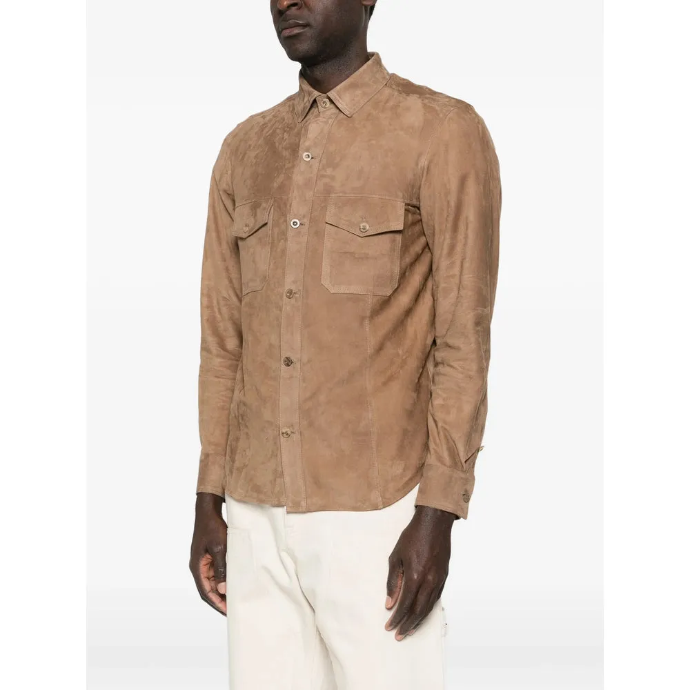 Leather Outerwears Brown sold by Wanan Luxury product image thumbnail 5