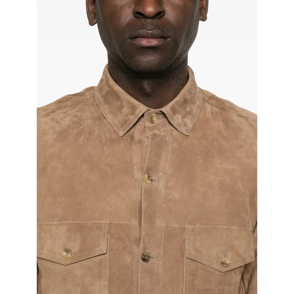 Leather Outerwears Brown sold by Wanan Luxury product image thumbnail 2
