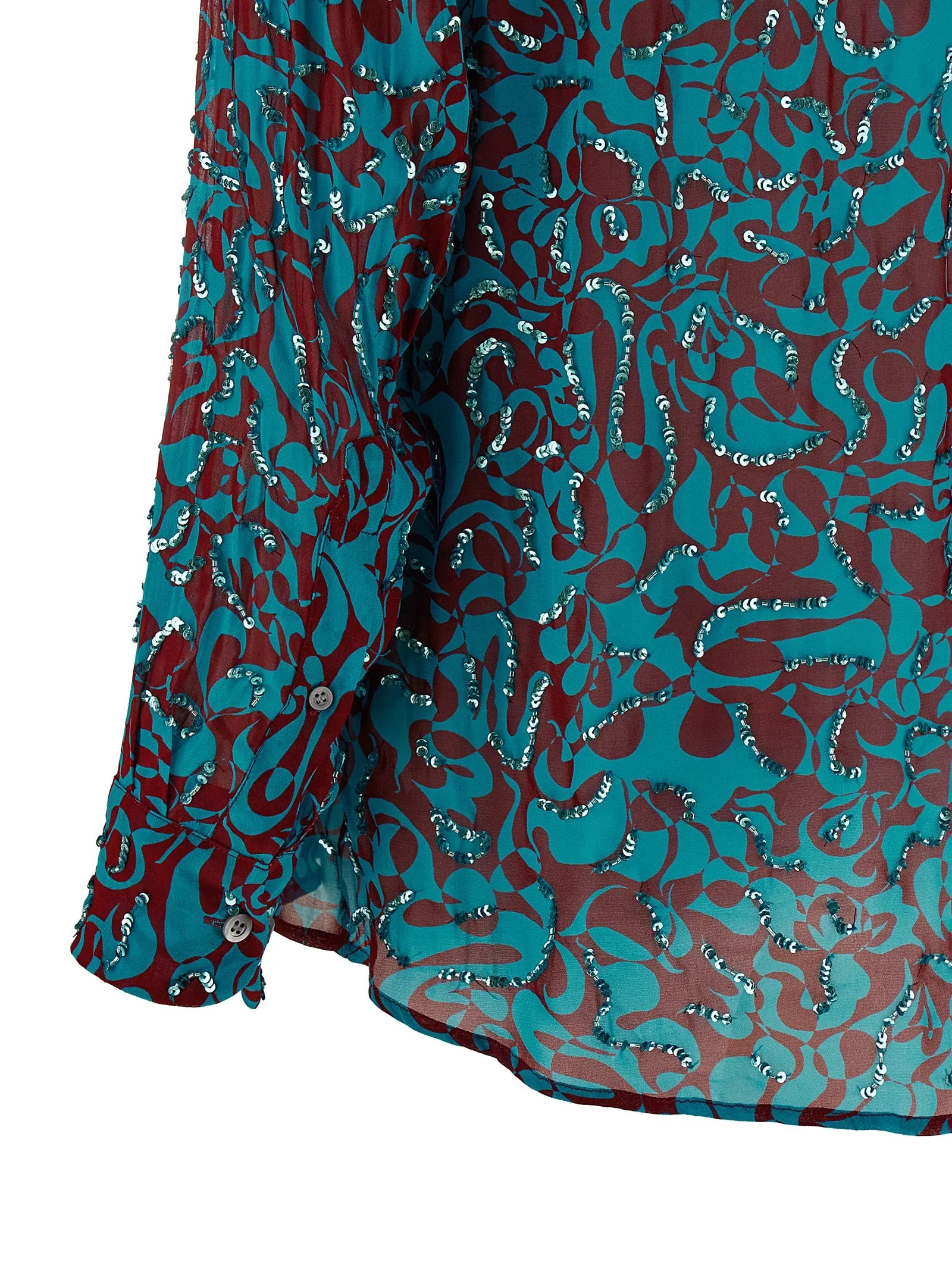 Clavelly Shirt And Blouse Light Blue sold by Wanan Luxury product image thumbnail 4