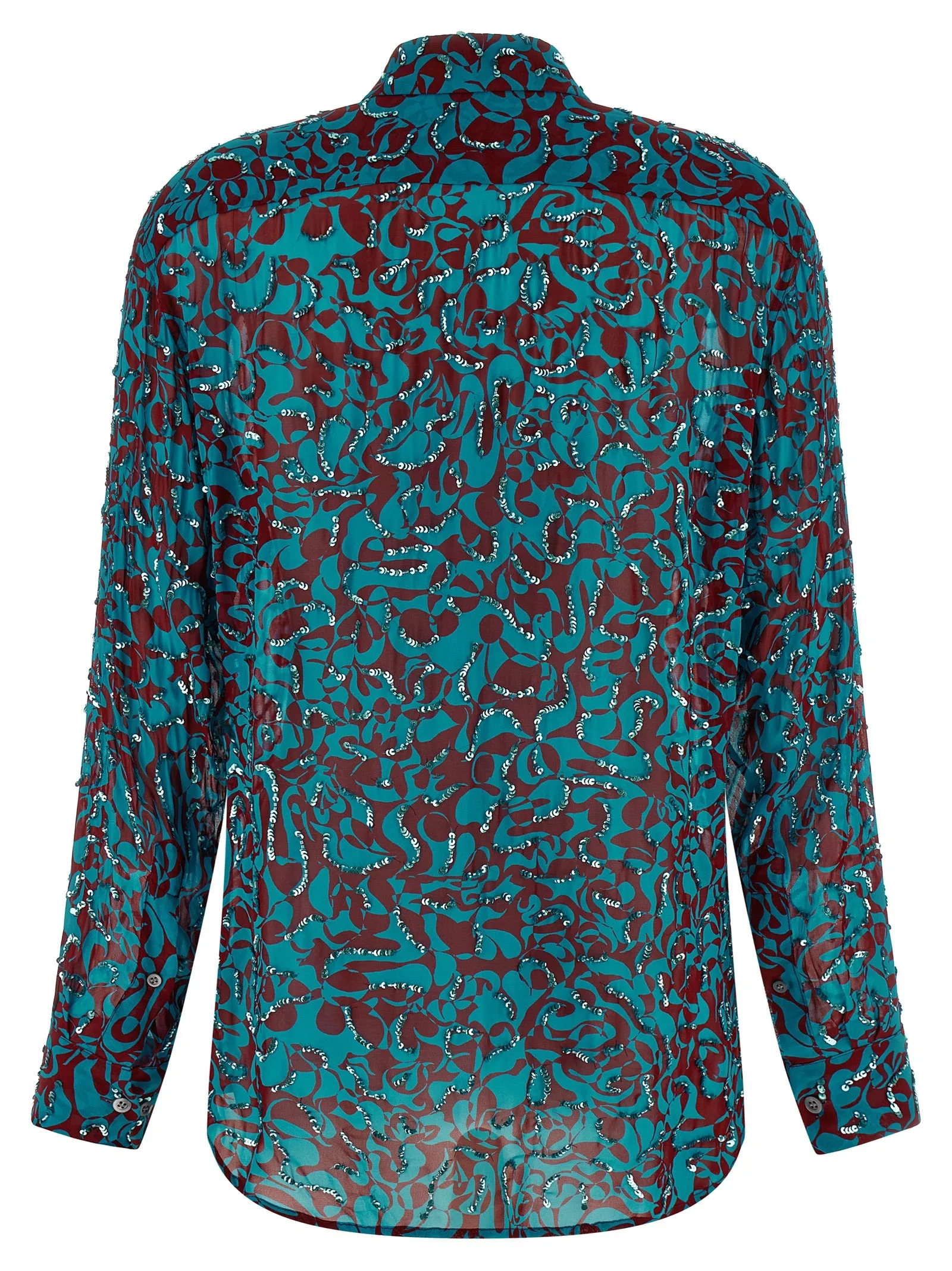 Clavelly Shirt And Blouse Light Blue sold by Wanan Luxury product image thumbnail 2