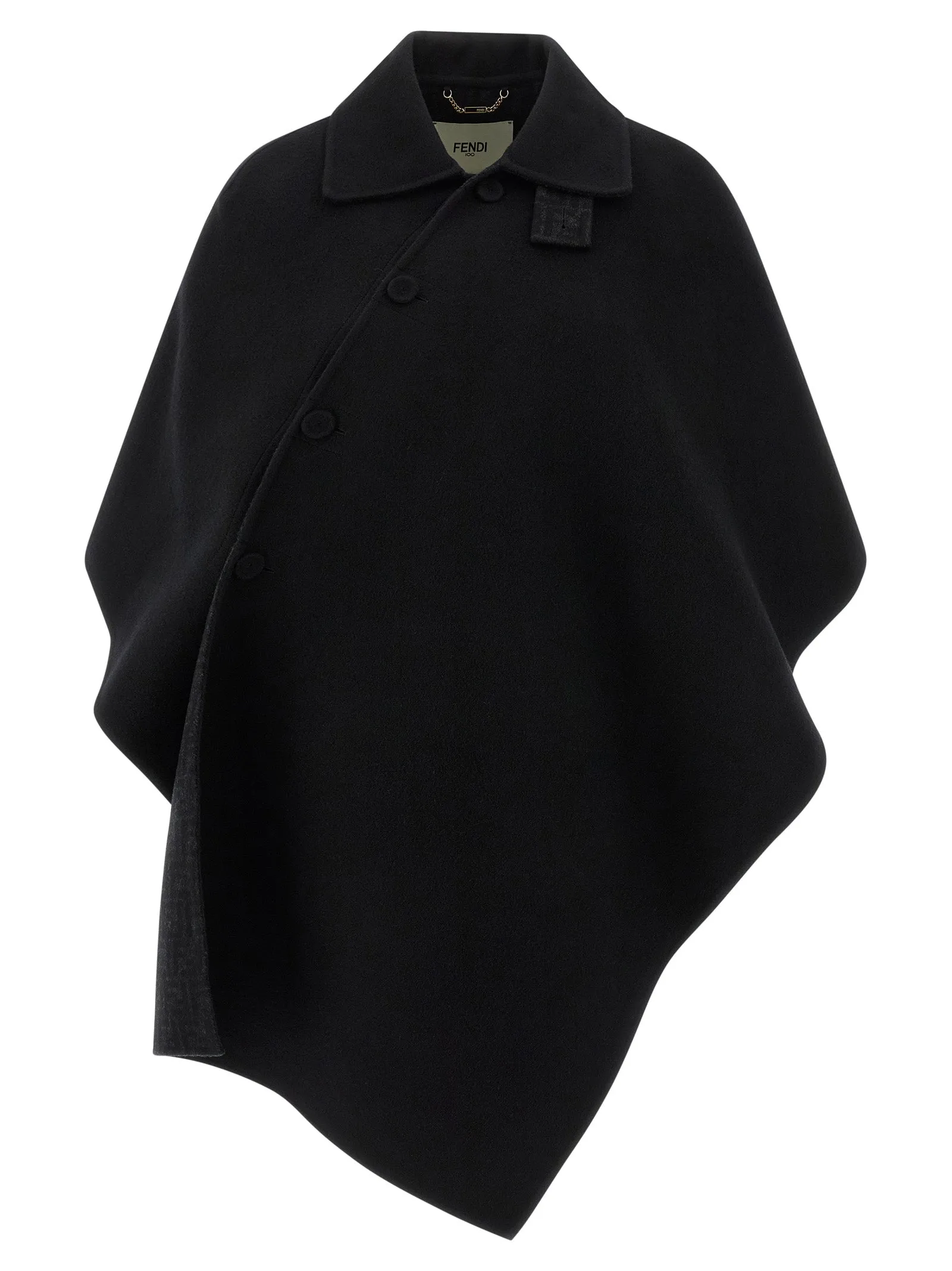 Double Wool Capes Black sold by Wanan Luxury