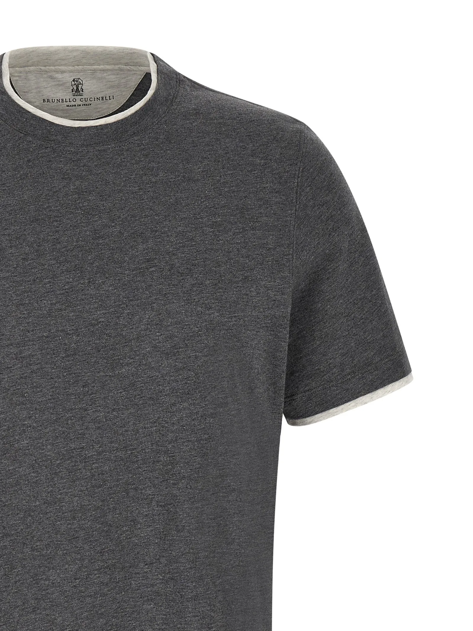 Double Layer T-Shirt Gray sold by Wanan Luxury product image thumbnail 3
