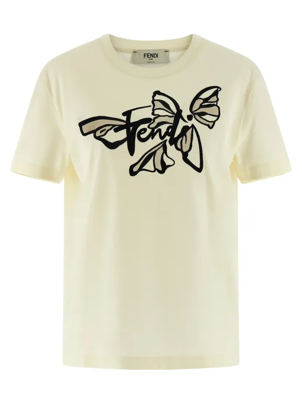 Nightfly T-Shirt Beige made by Fendi