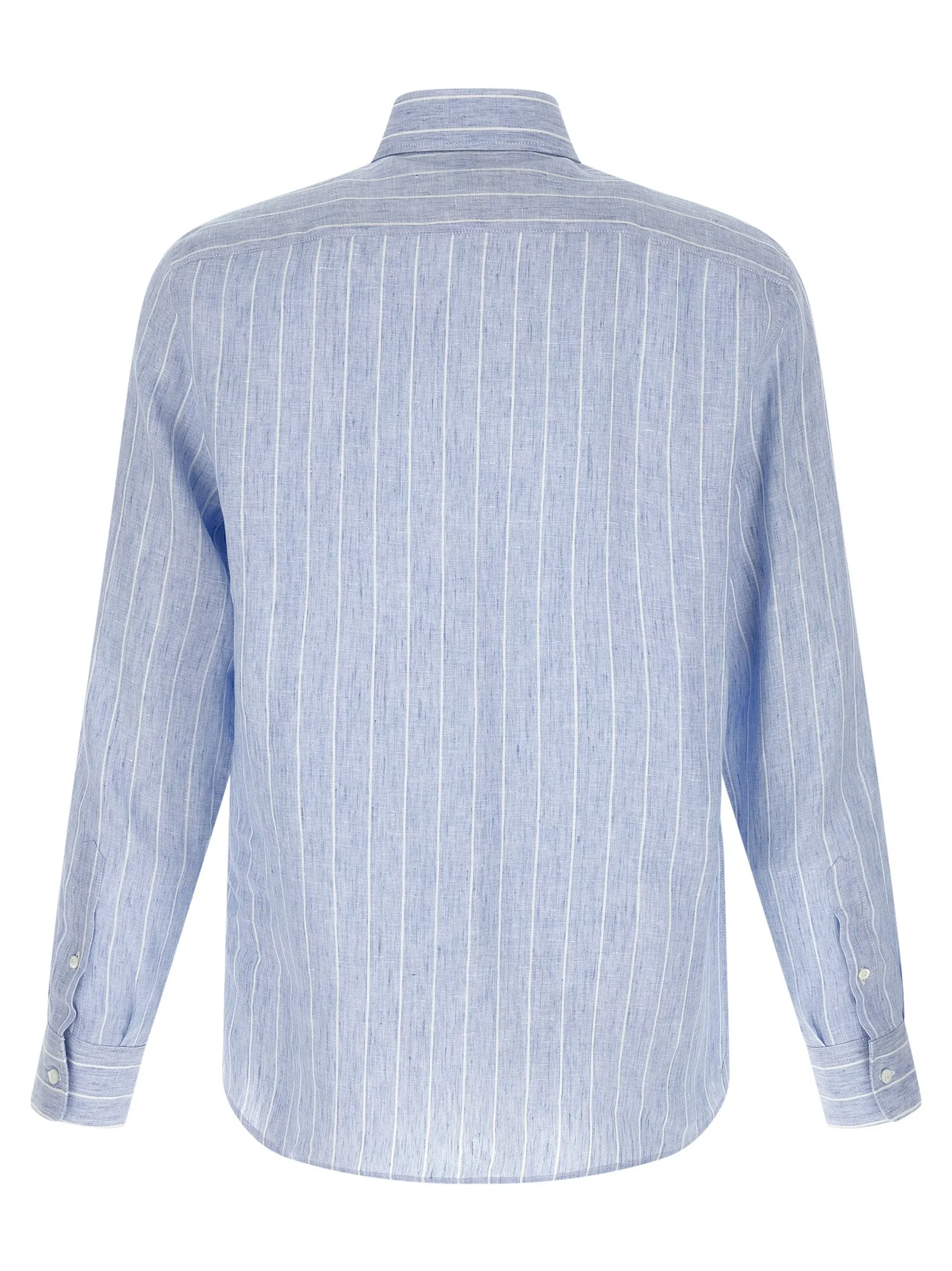 Striped Linen Shirt Shirt And Blouse Light Blue sold by Wanan Luxury product image thumbnail 2