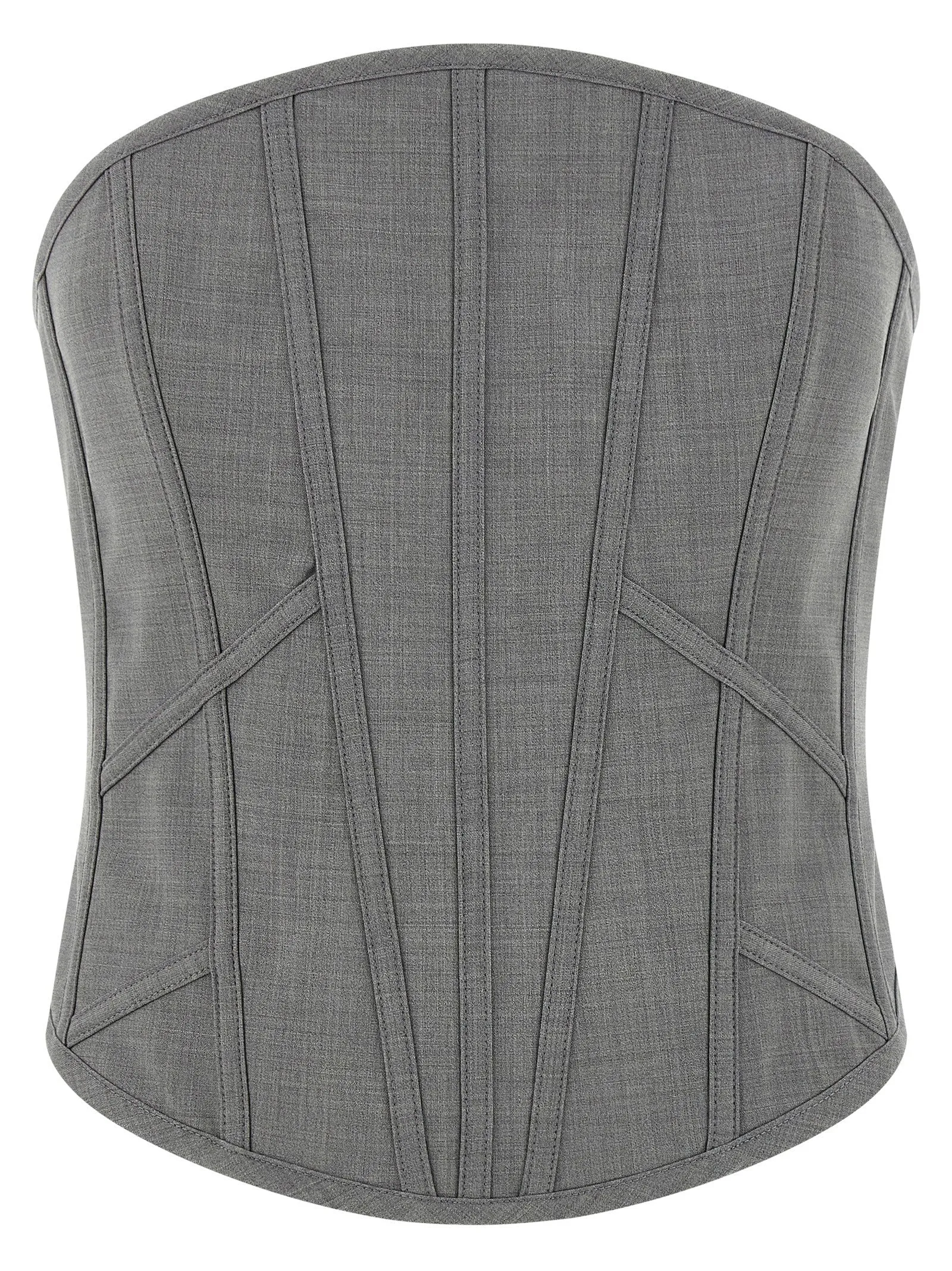 Top Bustier Tops Gray sold by Wanan Luxury